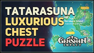 Tatarasuna Luxurious Chest Puzzle Genshin Impact Kannazuka [upl. by Hannasus]