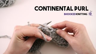 How to Knit the Continental Purl [upl. by Yancey]