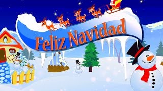 Feliz Navidad  Full Carol With Lyrics  Best Christmas Carols For Kids [upl. by Anilocin]