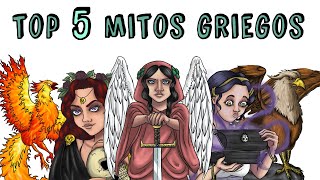 TOP 5 MITOS GRIEGOS Perséfone Grifo Caja de Pandora Ave Fénix Némesis  Draw My Life [upl. by Caralie315]