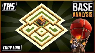 THE NEW ULTIMATE TH5 HYBRIDTROPHY Base 2022COC Town Hall 5 TH5Trophy Base DesignClash of Clans [upl. by Olegnaed767]