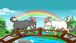 Two Silly Goats  Two Wise Goats  Moral Stories For Kids I Popular Nursery Moral Story [upl. by Lawry]