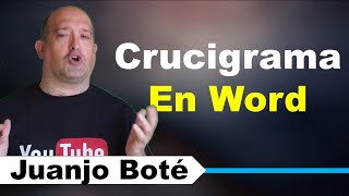 Cómo hacer un Crucigrama en Word [upl. by Anivle]