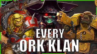 Every Single Ork Klan EXPLAINED By An Australian  Warhammer 40k Lore [upl. by Joseph]