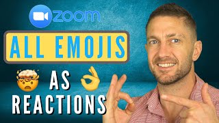 How To Use ALL Emojis As Reactions In Zoom  Update 563 [upl. by Nimaj]