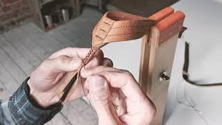 Making the Original Wanderer leather flip flop sandals by hand in The Sole Workshop [upl. by Adnaugal935]