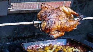 How To Rotisserie Duck With Drip Pan Potatoes [upl. by Everick]