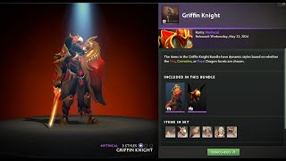 Dota 2  Griffin Knight Act 2 Final Reward [upl. by Ardel933]