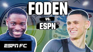 Phil Foden shooting challenge vs ESPN [upl. by Naitsabas]