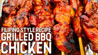 GRILLED BBQ CHICKEN  FilipinoStyle Recipe  Hon and Hon Kitchen [upl. by Efinnej]