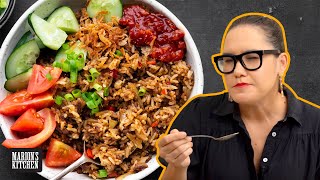 How to make Indonesian Beef Nasi Goreng at home  cookwithme athome  Marions Kitchen [upl. by Arleen]