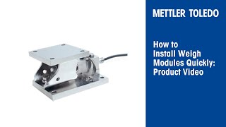 How to Install Weigh Modules Quickly  Product Video  METTLER TOLEDO Industrial  en [upl. by Kermy]