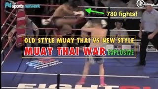 Explosive War Old Style vs New Style Muay Thai [upl. by Collie]