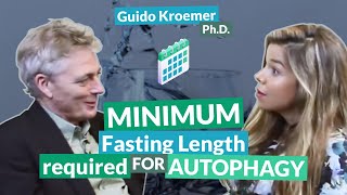 Minimum fasting length required for autophagy  Guido Kroemer [upl. by Okire522]