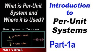 Introduction to Per Unit Systems in Power Systems Part 1a [upl. by Martita210]