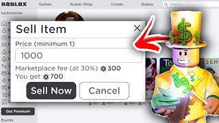 How To Sell Items On Roblox  Full Guide [upl. by Llenyr]
