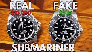 REAL vs FAKE ROLEX  ROLEX Submariner 114060 Replica [upl. by Shere985]