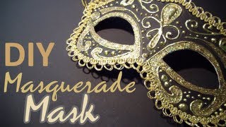 DIY Masquerade Mask from scratch [upl. by Atazroglam201]