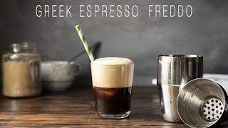 Greek freddo espresso how to make it at home [upl. by Hittel]