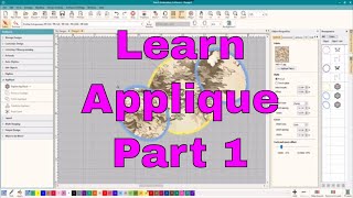 Intro to machine Embroidery AppliqueDigitizing editing detail work [upl. by Salvatore]