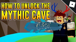 How to unlock the SECRET MYTHIC CAVE in FISHING SIMULATOR  Roblox [upl. by Atirhs399]