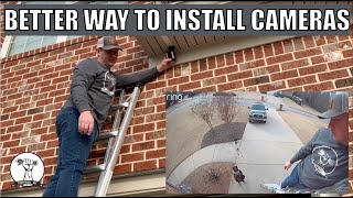 EASY Ring Camera System Install  No Drilling In Your Home [upl. by Loomis]