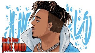 How To Draw JUICE WRLD step by step [upl. by Kola31]