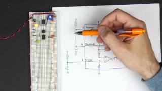 Monostable 555 timer  8bit computer clock  part 2 [upl. by Akeryt]