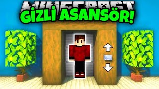 MİNECRAFT ASANSÖR MODU  GİZLİ ASANSÖR [upl. by Nevak841]