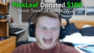 i FORCED roblox streamers to play tower of hell JUST TO TROLL THEM [upl. by Glen]