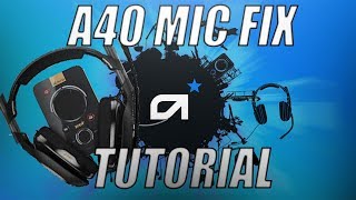 HOW TO FIX ASTRO A40 MIC CUT OUT [upl. by Acysej]