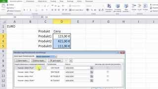 Excel  Zmiana waluty na podstawie listy rozwijanej  widzowie 41 [upl. by Aihsak]