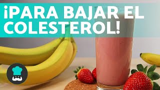 Jugo para BAJAR el COLESTER0L y TRIGLICÉRIDOS 🍌  ¡Receta rápida y fácil [upl. by Imoian2]