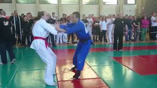 Judo vs Karate real fight [upl. by Ahsitel]