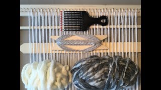 WEAVING INSTRUCTIONS  PART 1  wool tools set up for sheds amp tips [upl. by Inaliel319]