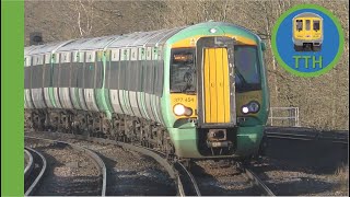 Trains at Salfords Surrey [upl. by Loralie74]