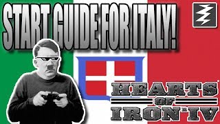 NOOB TUTORIAL Italy Quick Start Guide  Hearts of Iron IV HOI4 [upl. by Odelet85]