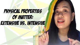 Physical Properties of Matter Extensive vs Intensive [upl. by Ronaele858]