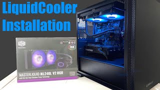 How to Install a Water Cooler in your PC MasterLiquid ML240L V2 RGB [upl. by Boles16]