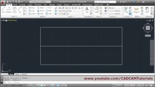 AutoCAD Draw Line from Midpoint [upl. by Htenaj]