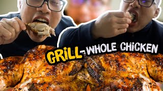 How to Grill a WHOLE CHICKEN MOST JUICIEST RECIPE [upl. by Nylednarb]