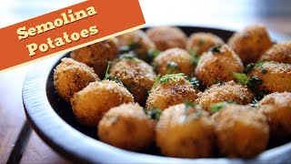 Semolina Potatoes Recipe  How To Make Crispy Semolina Potatoes  Easy Veg Starter  Anushruti [upl. by Robet]