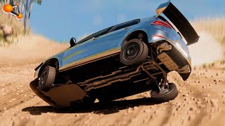 Realistic Rally Crashes 3  BeamNG drive [upl. by Wrightson]