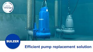 Efficient pump replacement solution for wastewater pumping stations [upl. by Nauwtna]