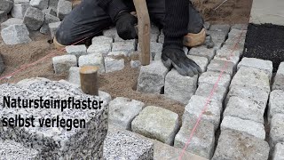 Natursteinpflaster selbst verlegen  So gehts [upl. by Indnahc]