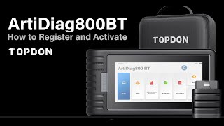 How to Register and Activate TOPDON ArtiDiag800BT [upl. by Alain]