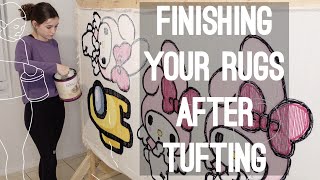 Finishing Your Rugs After Tufting Starter Guide [upl. by Kcirdneh768]