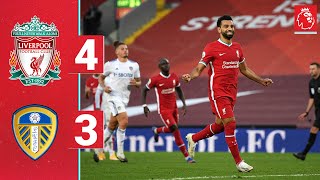 Highlights Liverpool 43 Leeds Utd  Salah hits a hattrick on the opening day [upl. by Merwin]