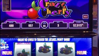 Finally Jackpot on Crazy Cherry Slot  Hard to get the last Diamond  Magic Slots [upl. by Ydnirb769]