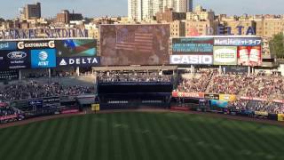 【NYY】アメリカ国歌斉唱「National Anthem」Yankee Stadium ヤンキー・スタジアム [upl. by Oicinoid]